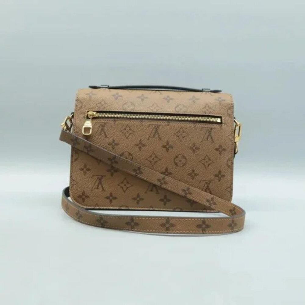 100% Authentic Louis Vuitton Metis Brown Monogram Canvas Satchel 2246-080424 - Picture 2 of 12